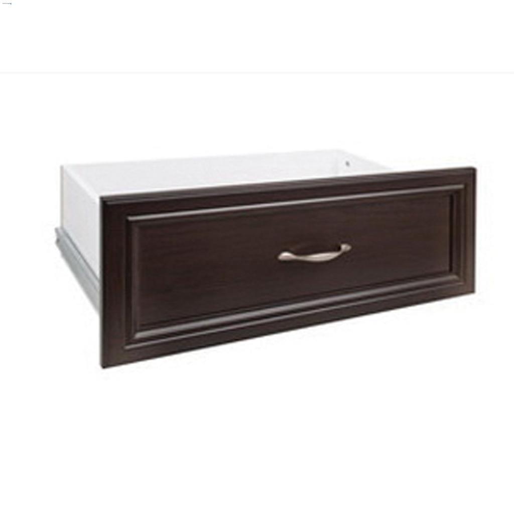 24-3/4" x 13" x 10" Espresso Laminated Wood Deep Drawer