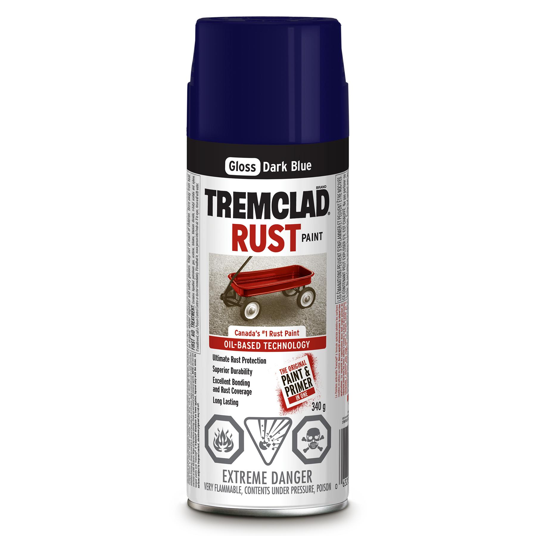 Tremclad Rust Spray Paint, Dark Blue 340g