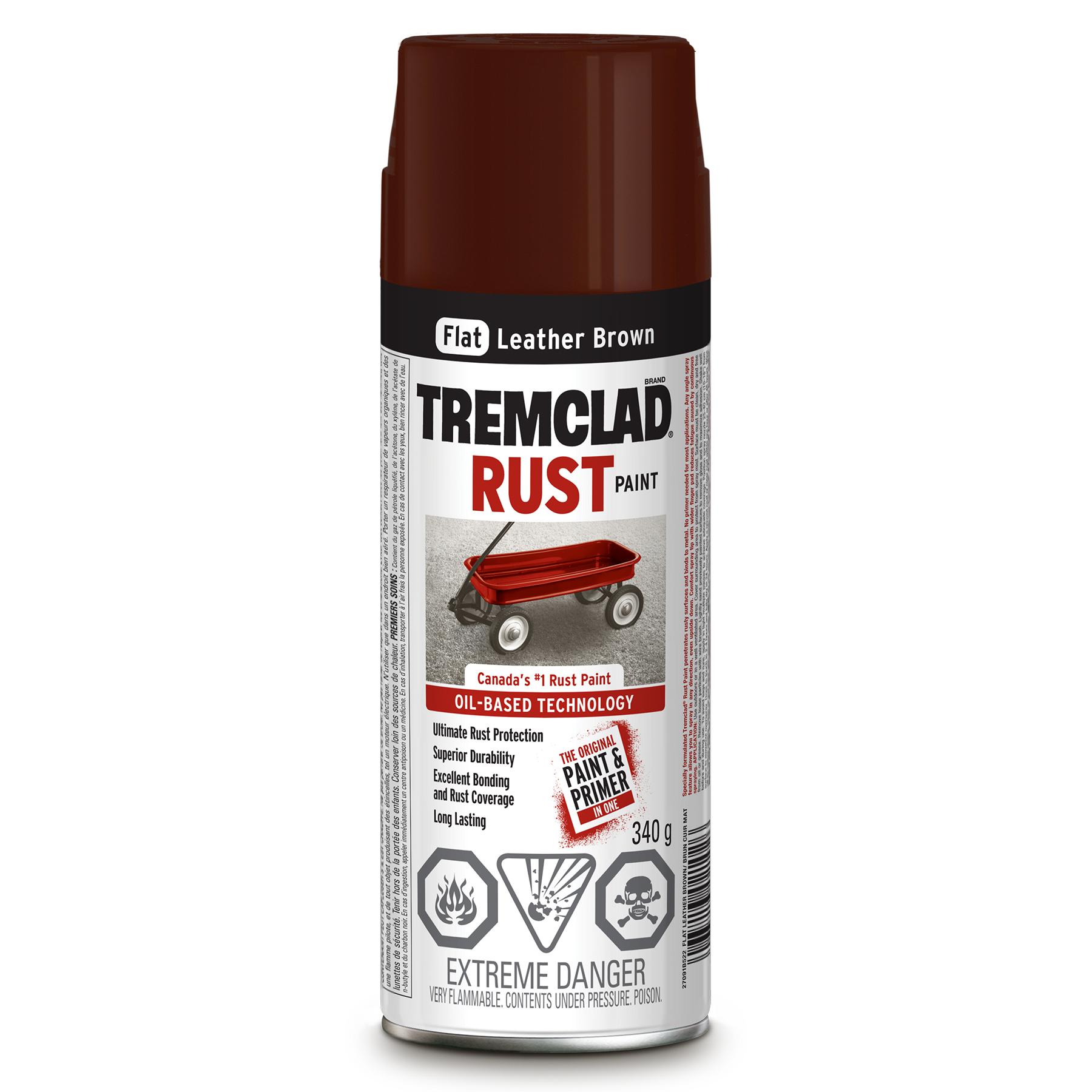 Tremclad Rust Spray Paint, Leather Brown 340g
