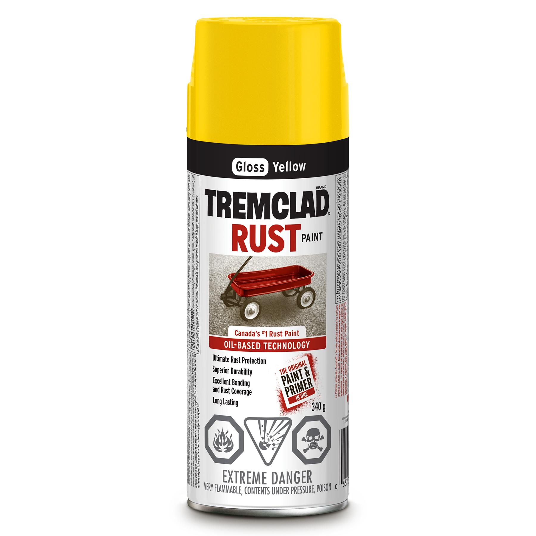 Tremclad Rust Spray Paint, Yellow 340g