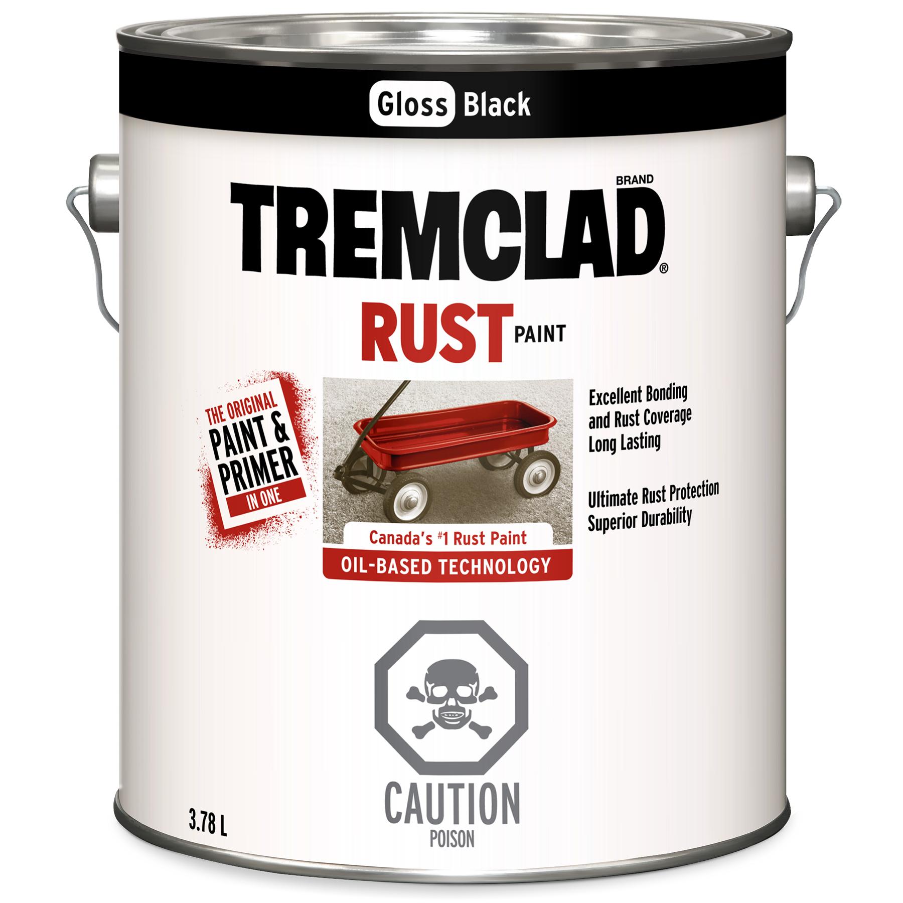 Peinture antirouille à huile noir lustré Tremclad® 3,78 l