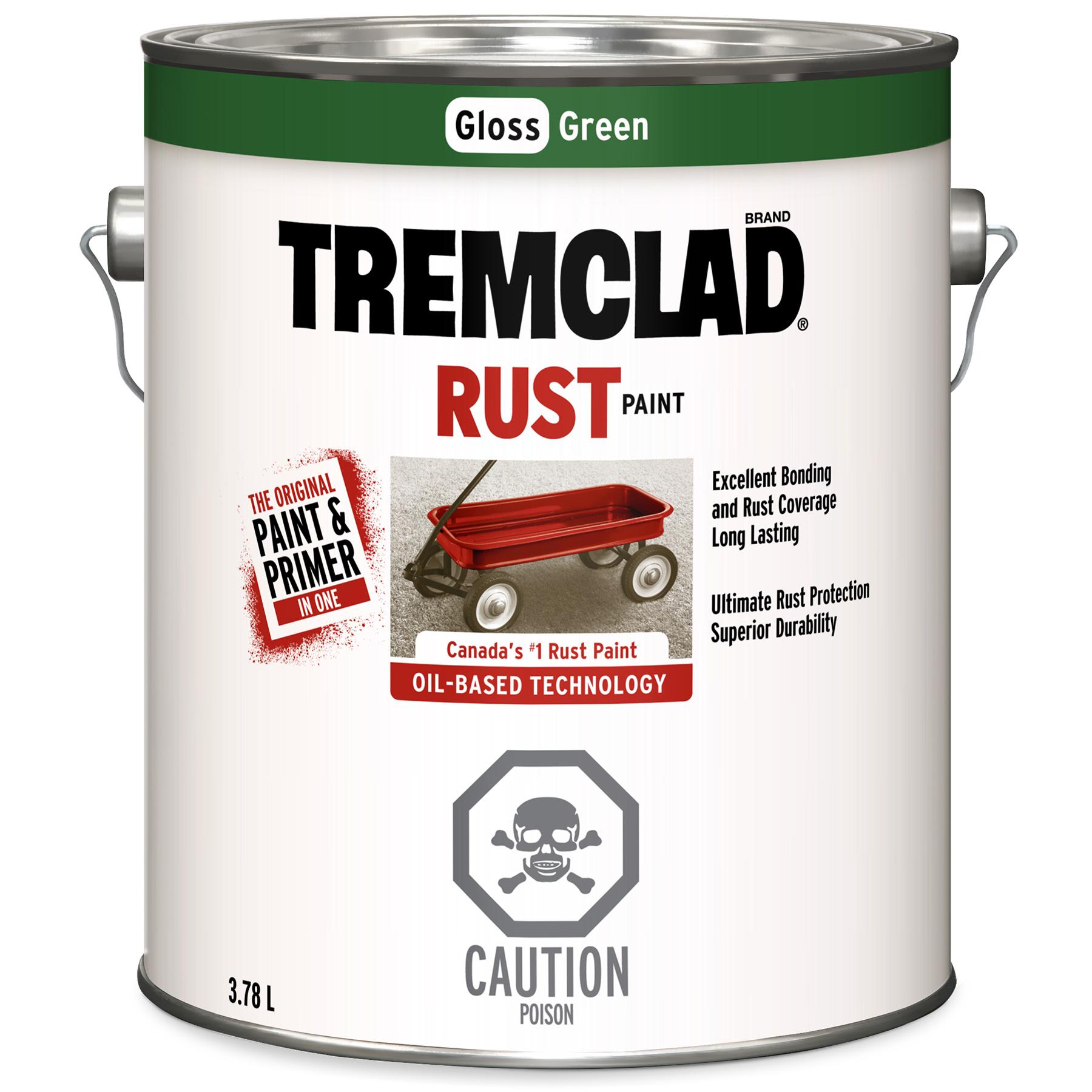 Tremclad Oil-Based Rust Paint, Green 3.78L