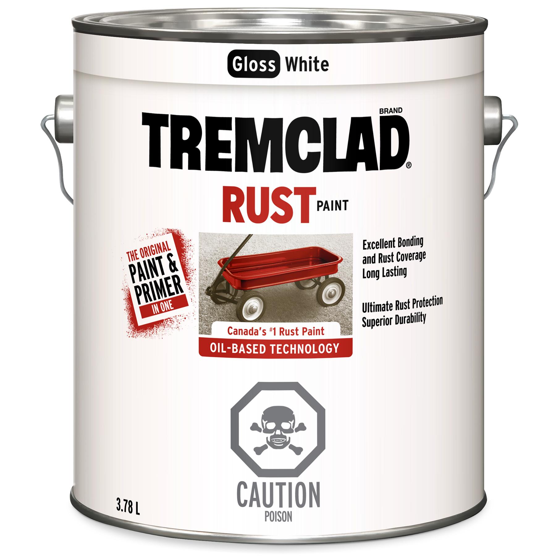 Tremclad Oil-Based Rust Paint, Gloss White 3.78L