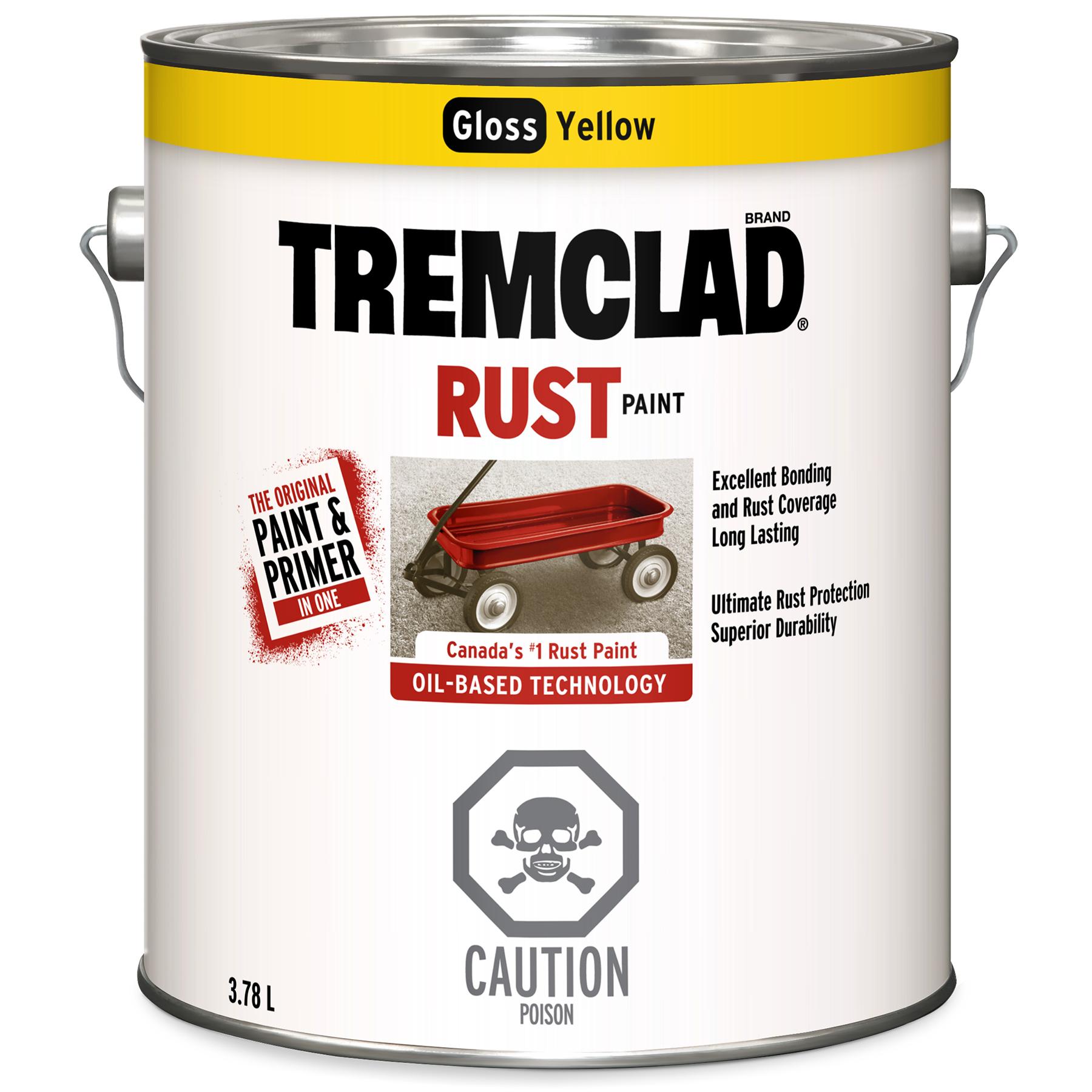 Tremclad Oil-Based Rust Paint, Yellow 3.78L