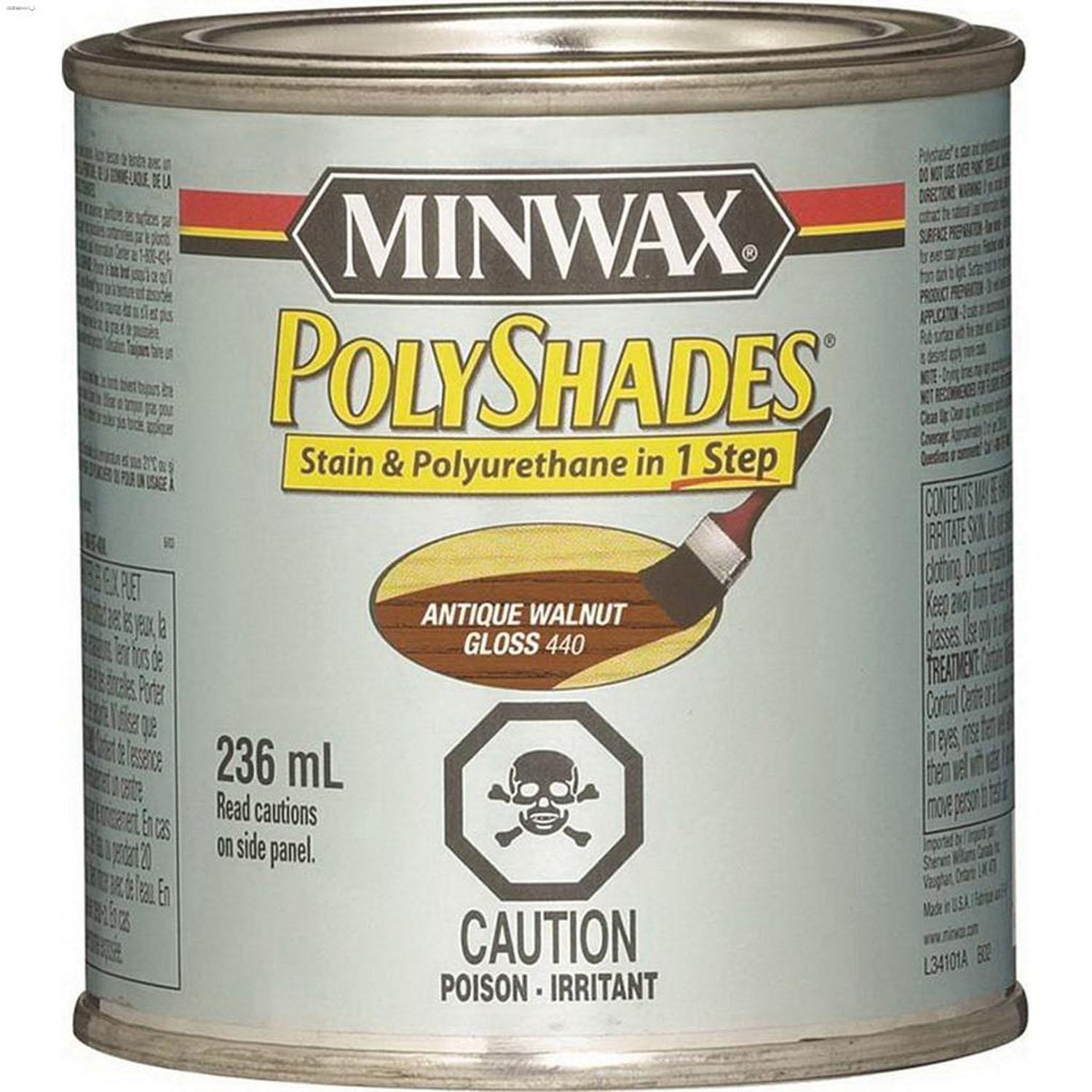 Polyshades Stain & Polyurethane Gloss 236ml