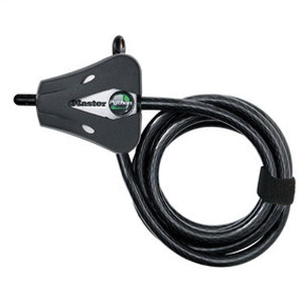 6' Silver & Black Python Braided Steel Locking Cable