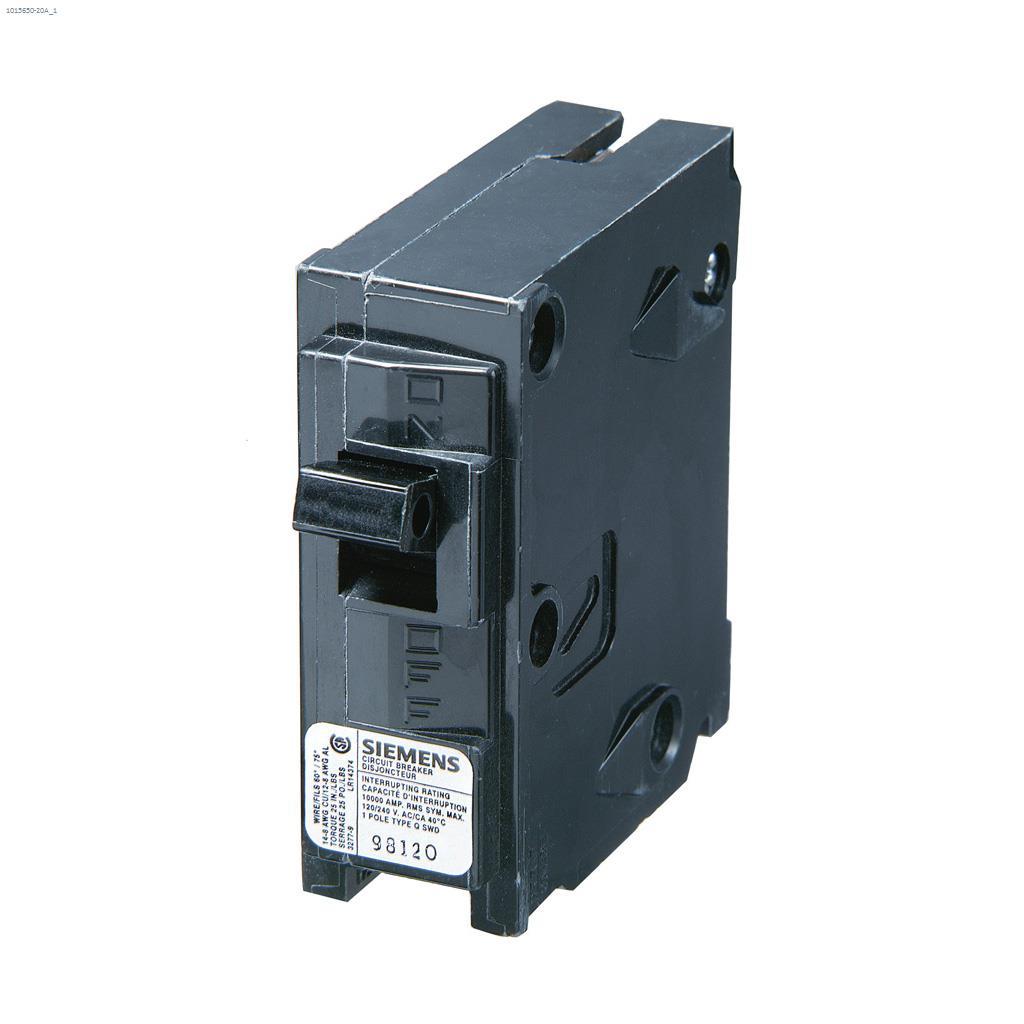 1 Pole 20A Type QP Plug-In Circuit Breaker