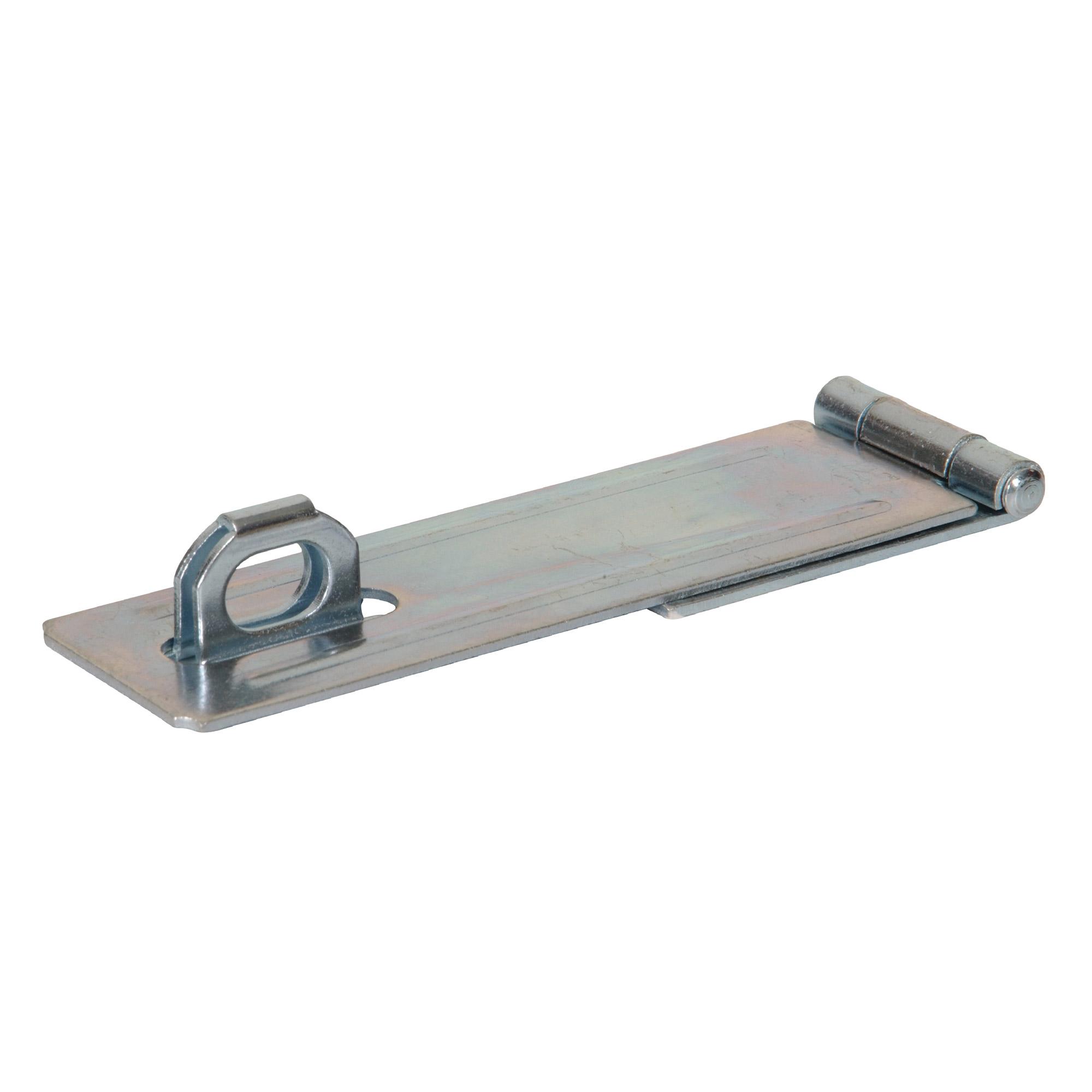 6" Zinc Plated Fixed Staple Safety Hasp