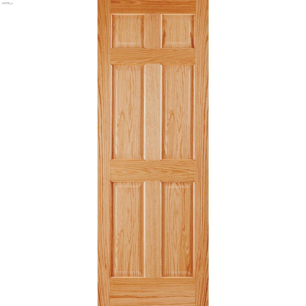Porte en pin Radiata à 6 panneaux