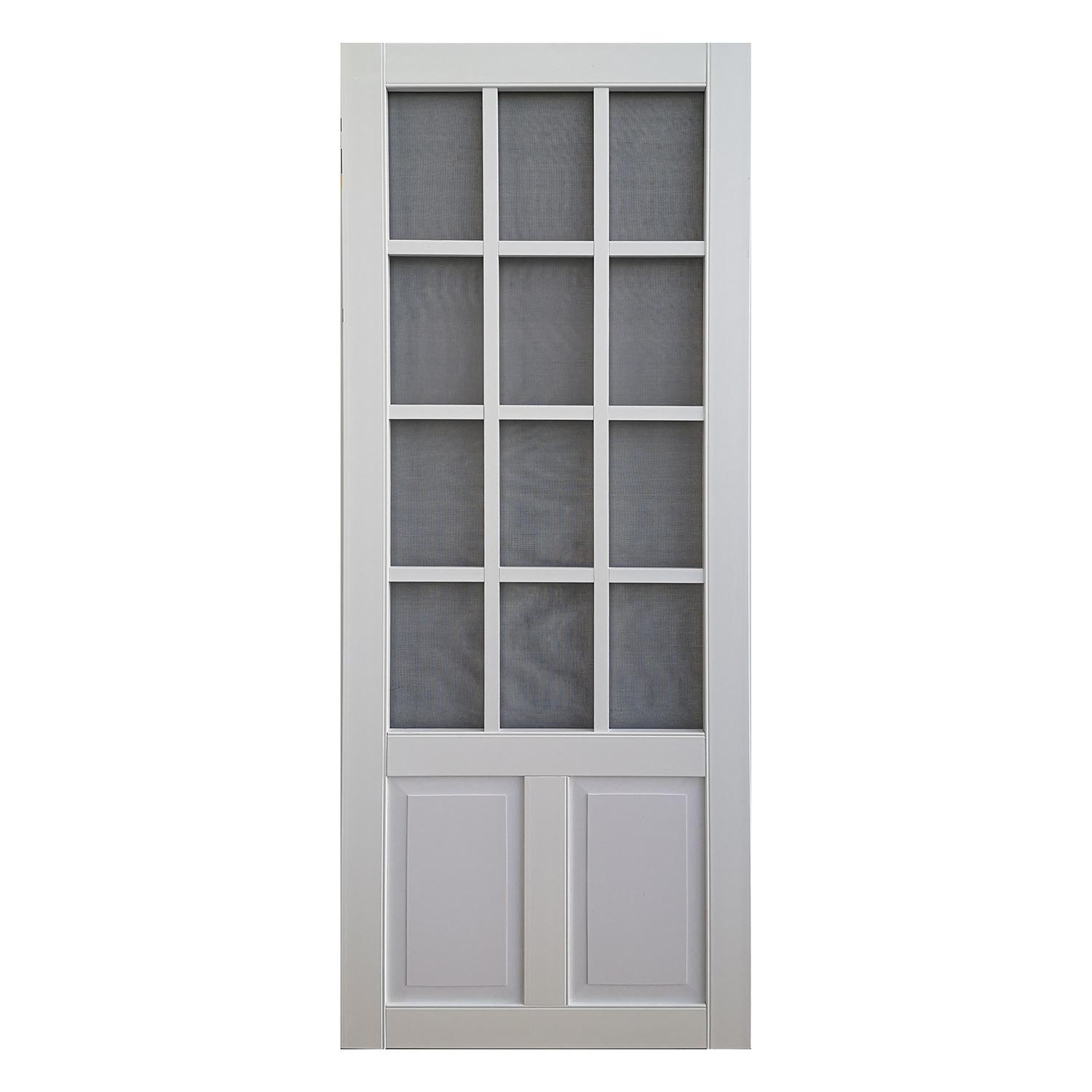 36" x 80" Vinyl 12-Lite Screen Door
