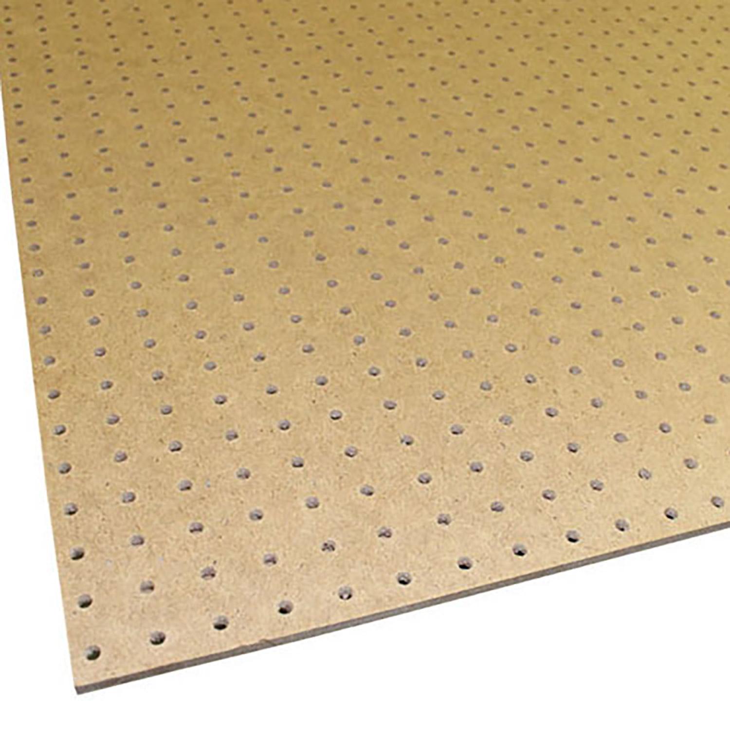 1/8" x 4' x 8' Brown Pegboard Paneling