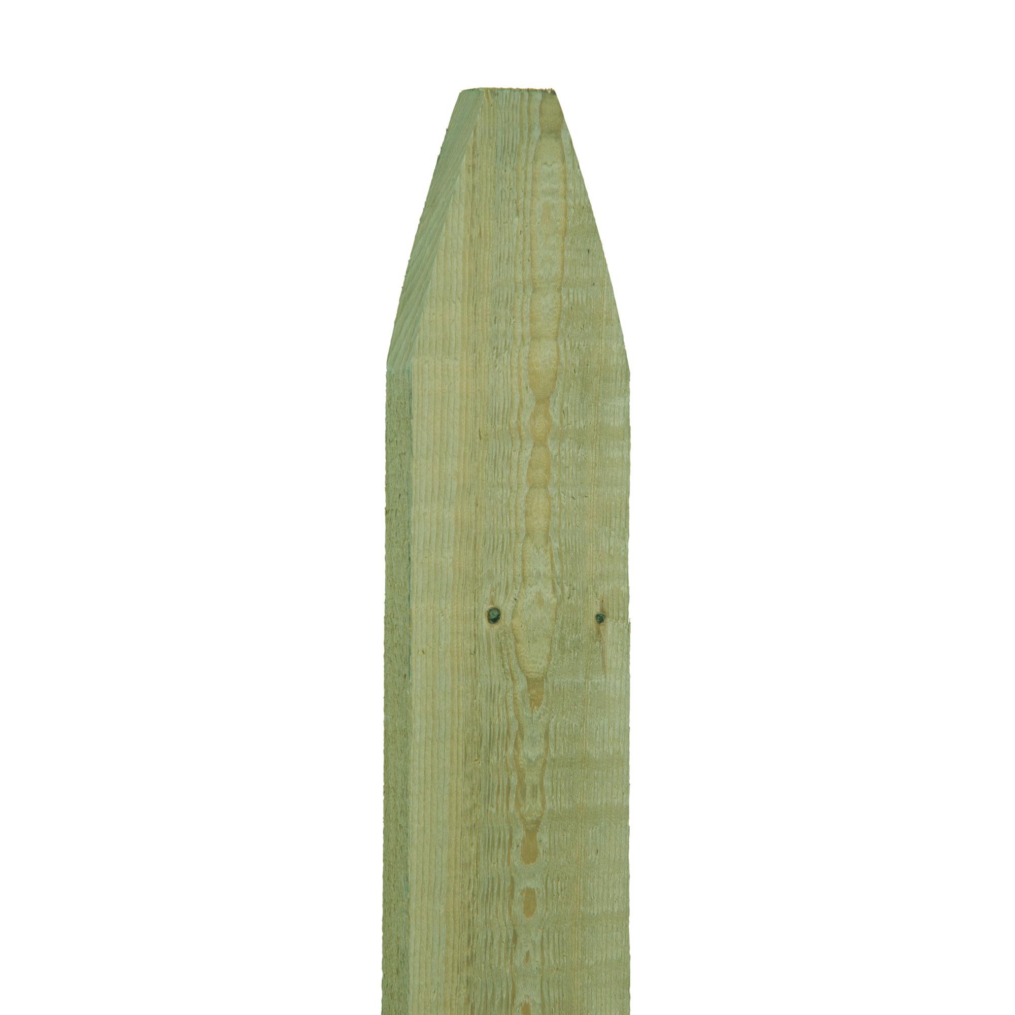 Green Pressure Treated 3-3/5" x 72" Gothic Picket