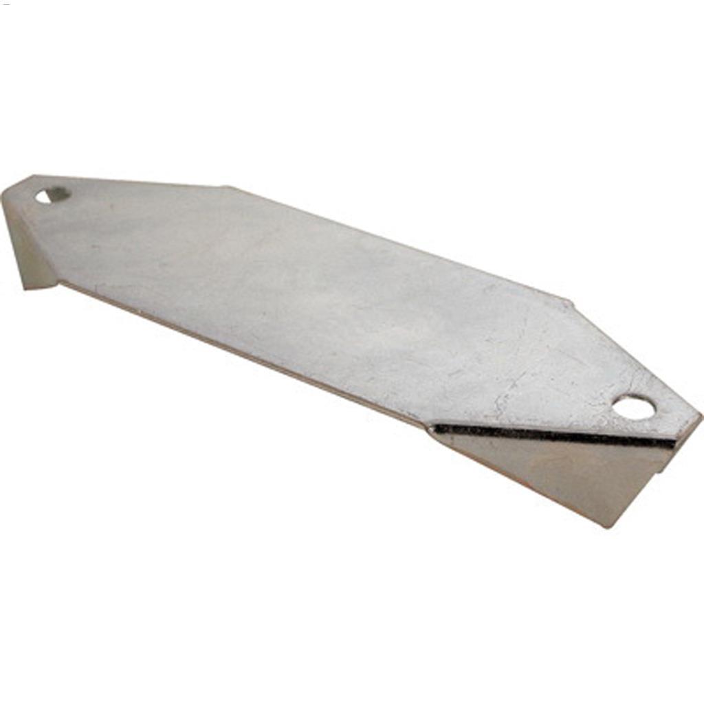 4" x 1-1/2" Zinc Plated Wardrobe Door Carpet Riser
