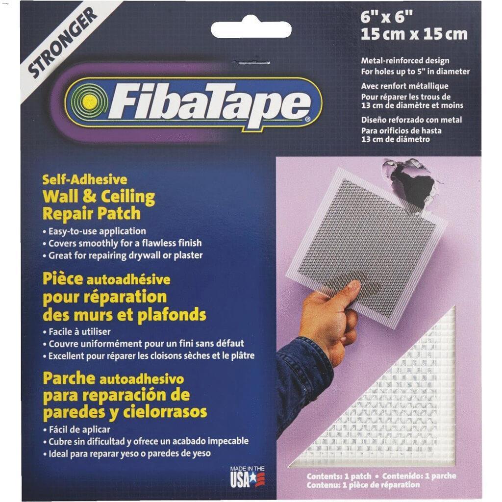 Drywall Repair FibaTape Metal Patch 6" x 6"