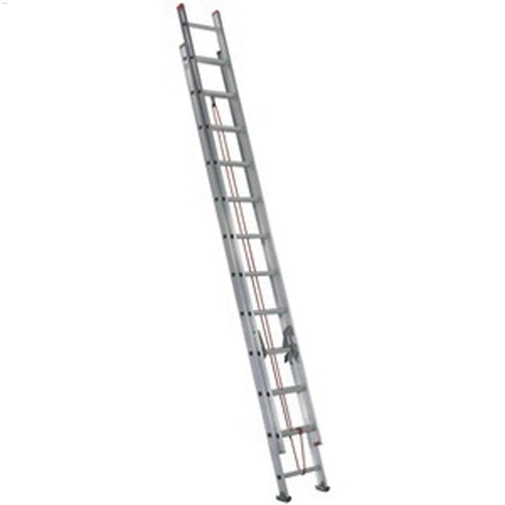 24' Aluminum Extension Ladder 200 Lbs Capacity-Grade 3