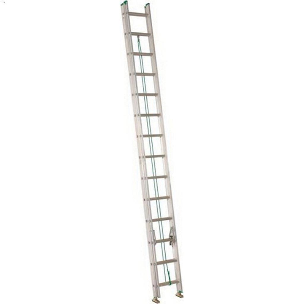 28' Aluminum Extension Ladder 225 Lbs Capacity-Grade 2