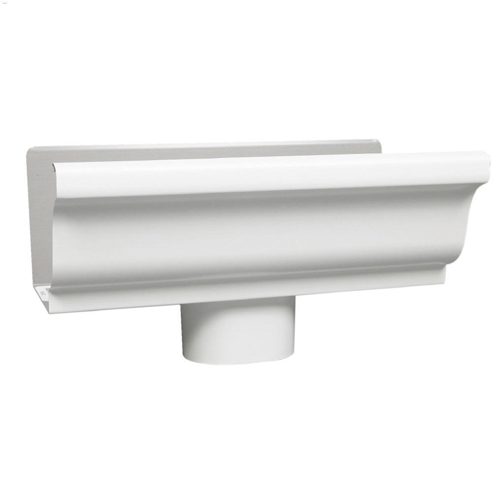 5" Aluminum End With Drop