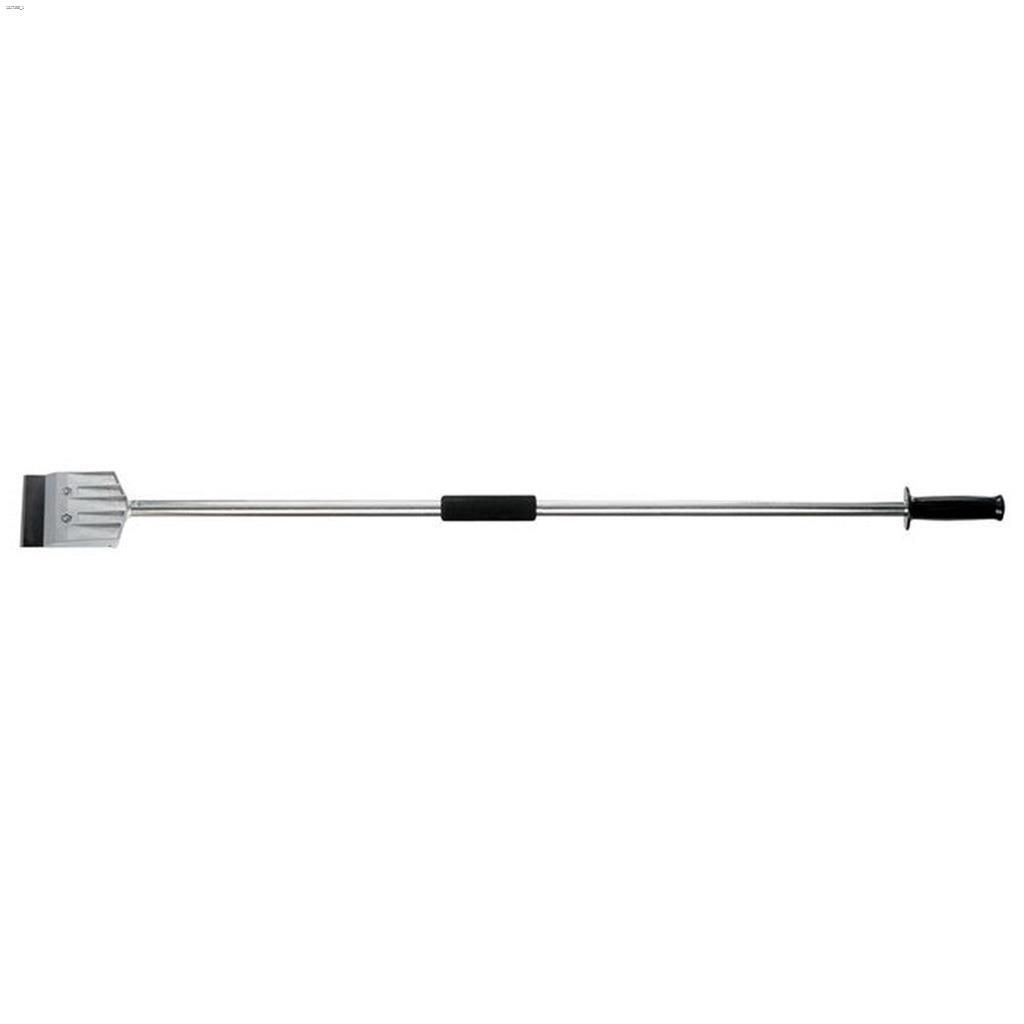 4" x 48" Silver/Black Stiff Dual Edge Floor Scraper