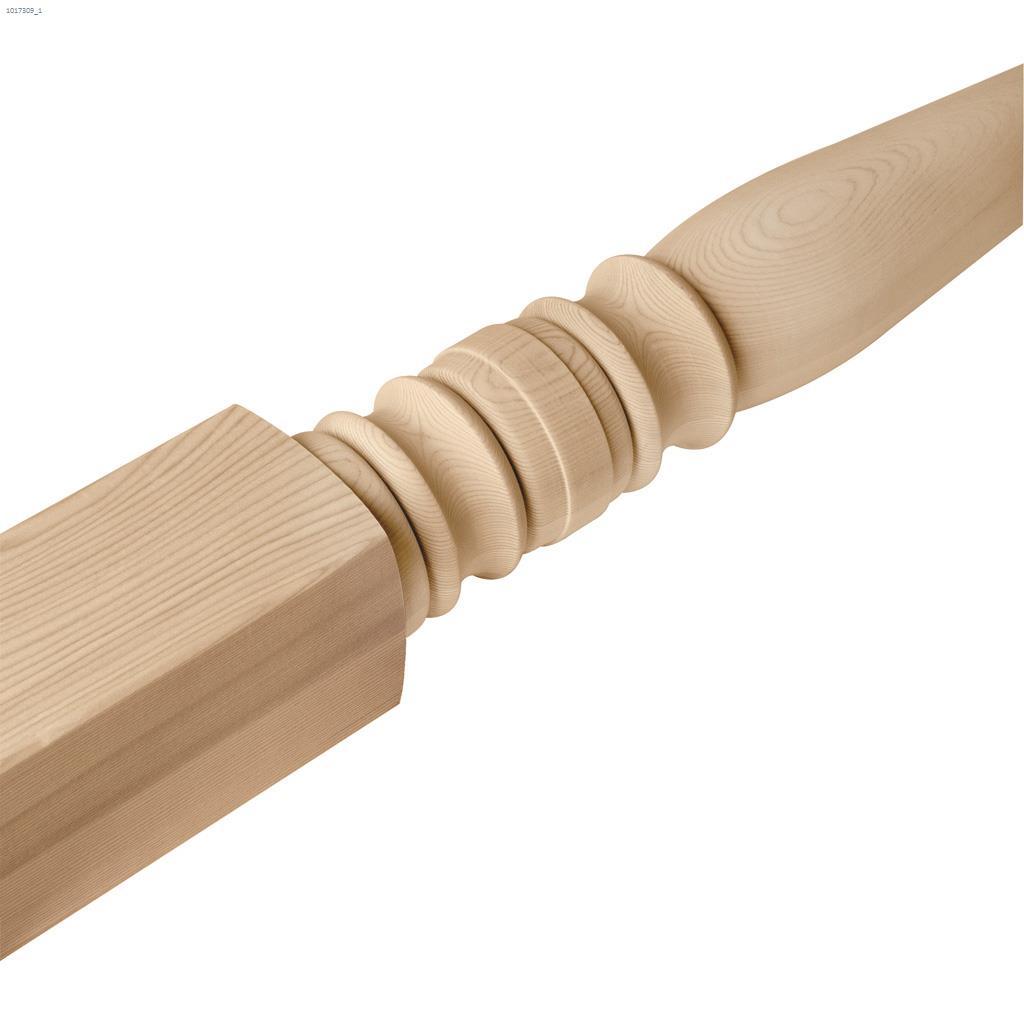3" x 3" x 49" Hemlock Turned Newel Post