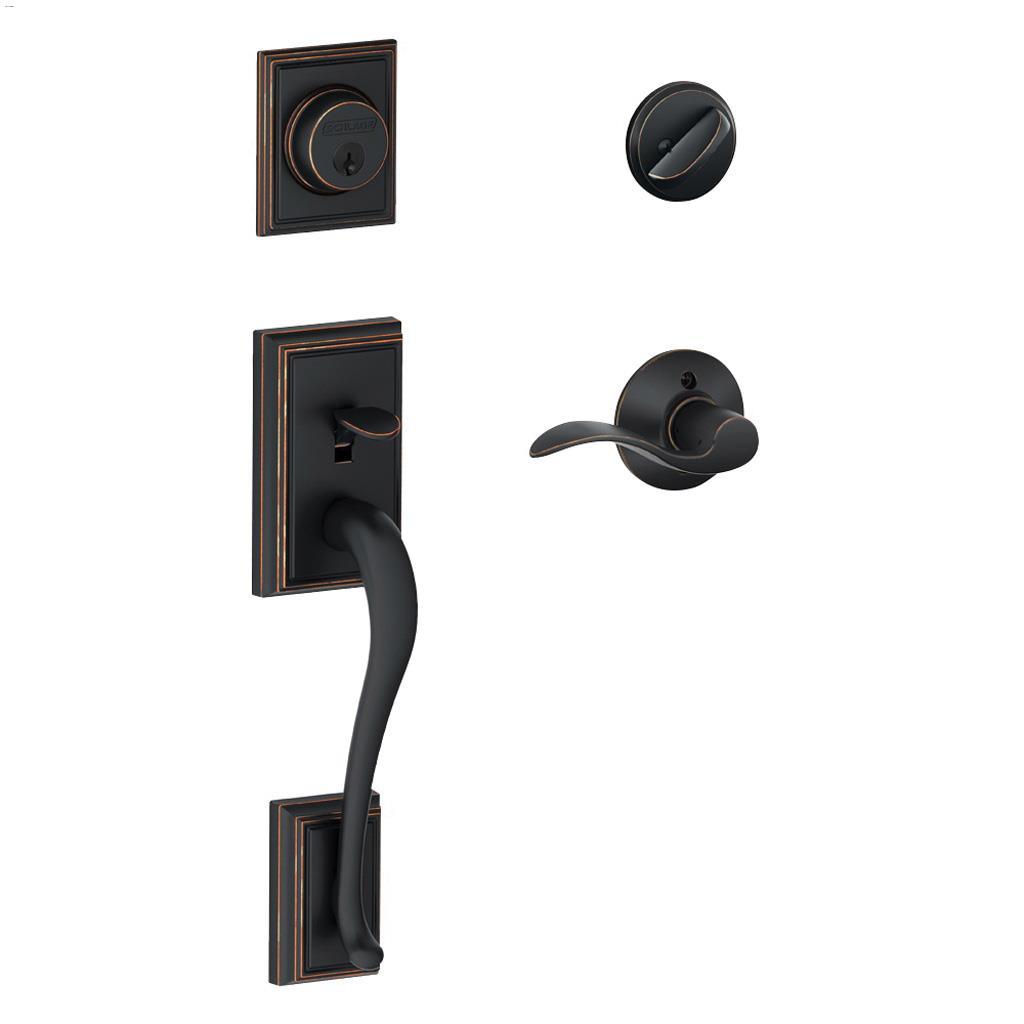 Addison Grip Set Accent Lever Aged Bronze