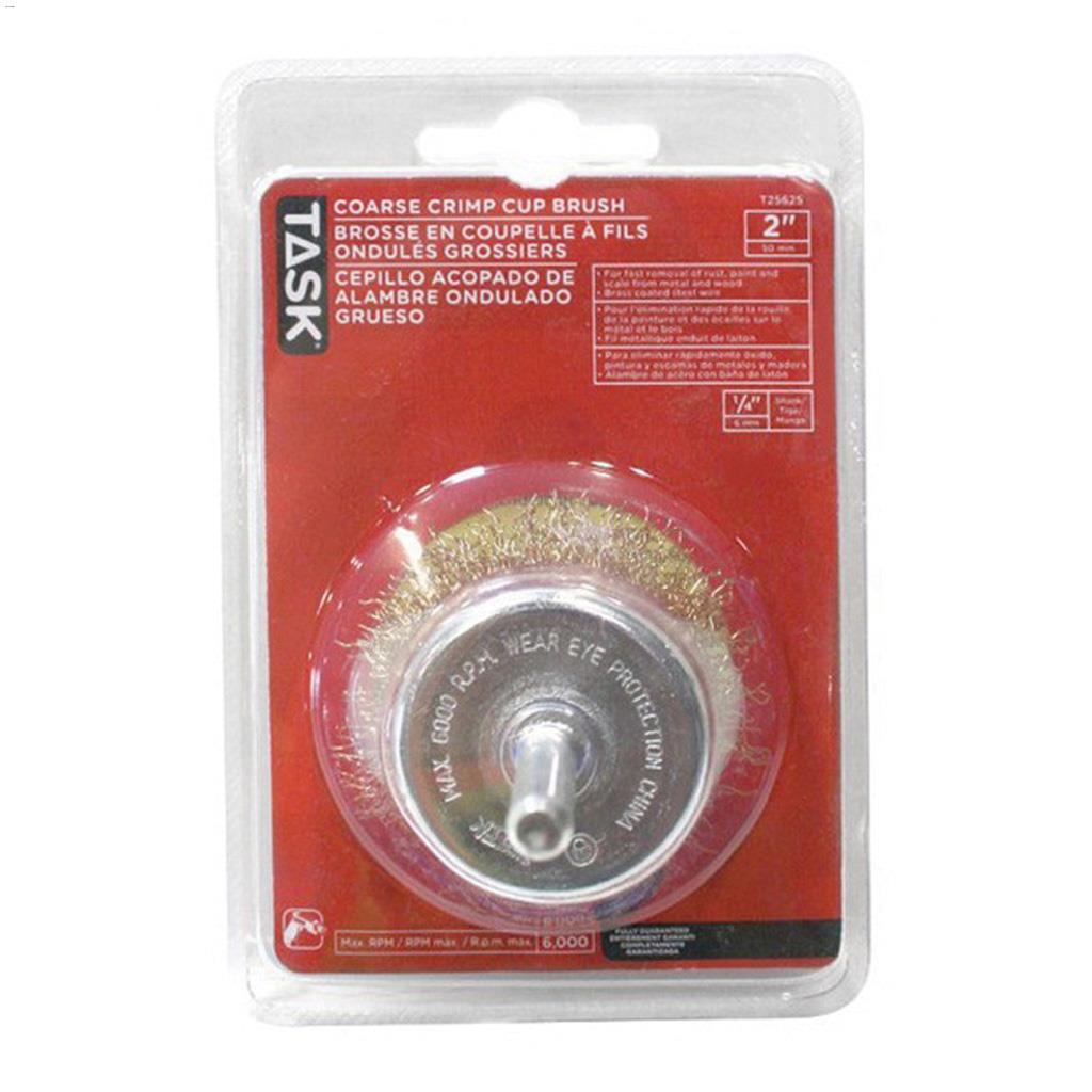 2" Coarse Brass Coated Steel Wire Crimp Cup Brush