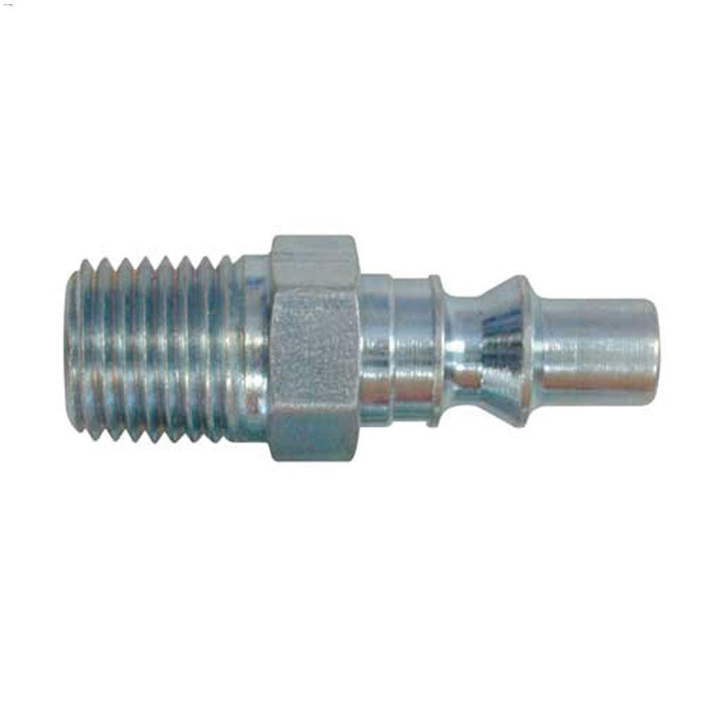 1/4" MNPT Zinc Plated Steel Interchange Plug-2/Pack