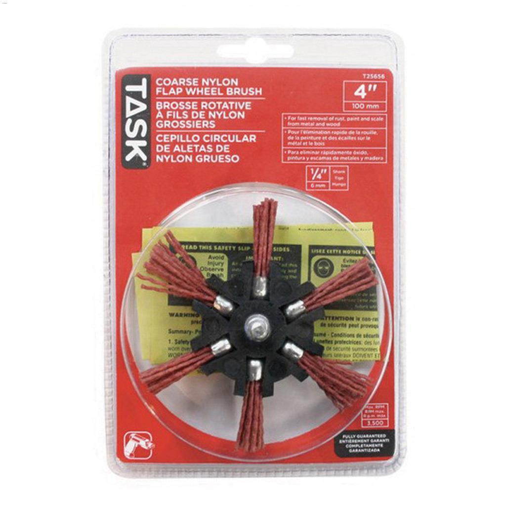 4" Coarse Nylon Flap Wheel Brush