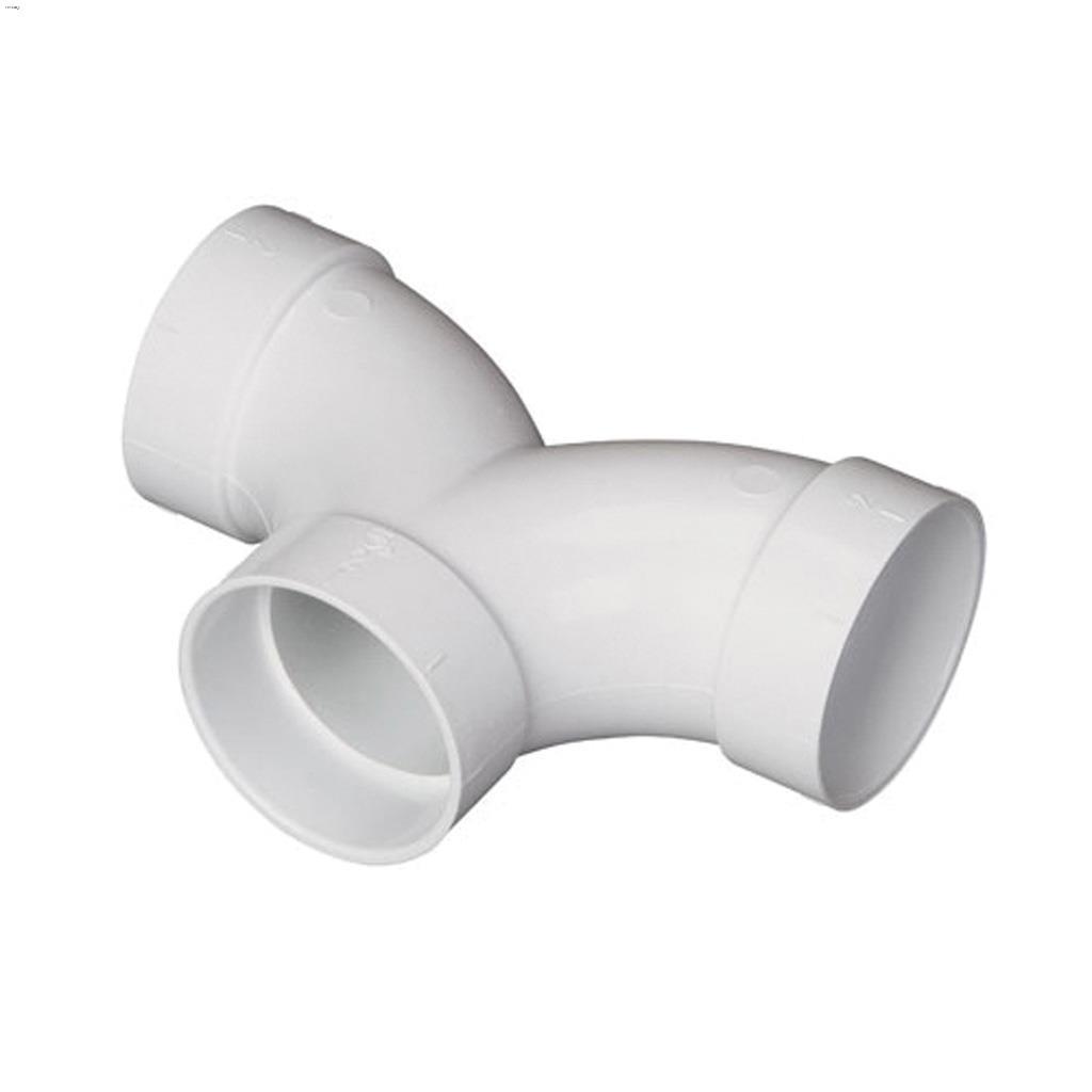 2" Central Vacuum White 90 Degree Wye