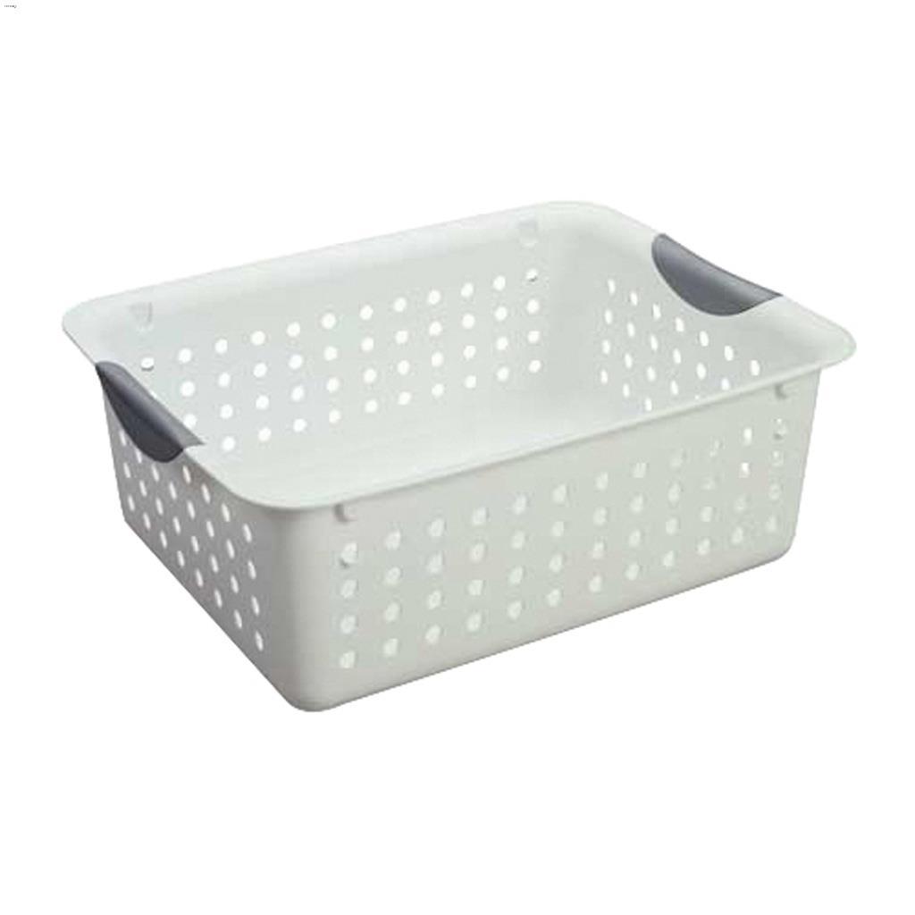 Ultra White Plastic M Basket