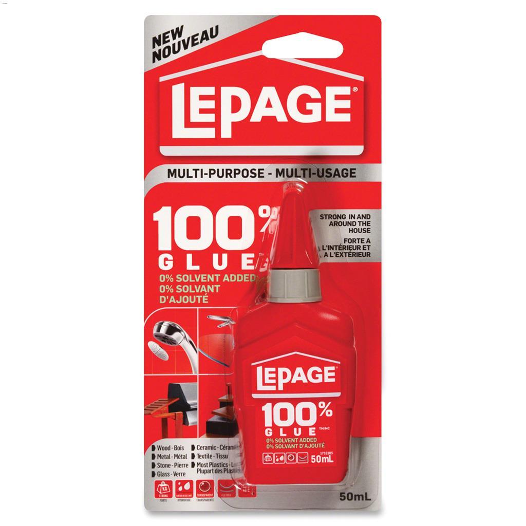 LePage 50 mL Glue Bottle Clear 100% Glue