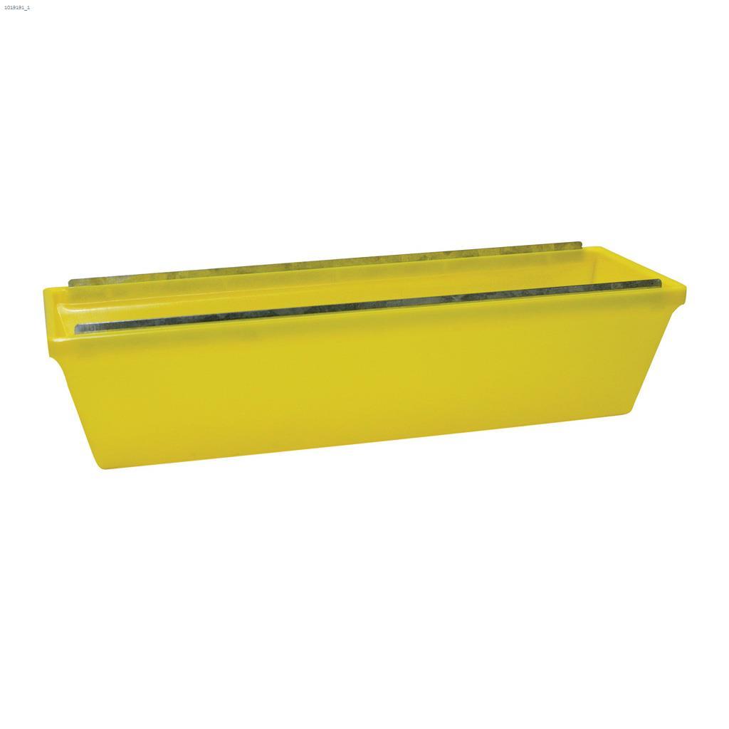 12" Plastic Mud Pan With Metal Edges