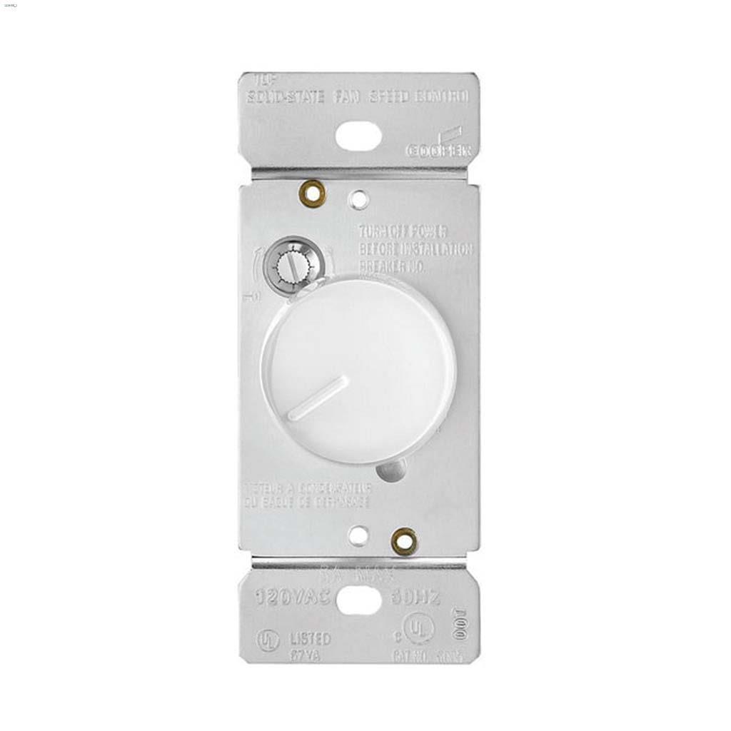 White 3-Speed Fan Speed Control 5A 120V