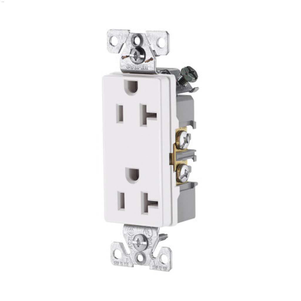White Duplex Receptacle 20A 2P/3W