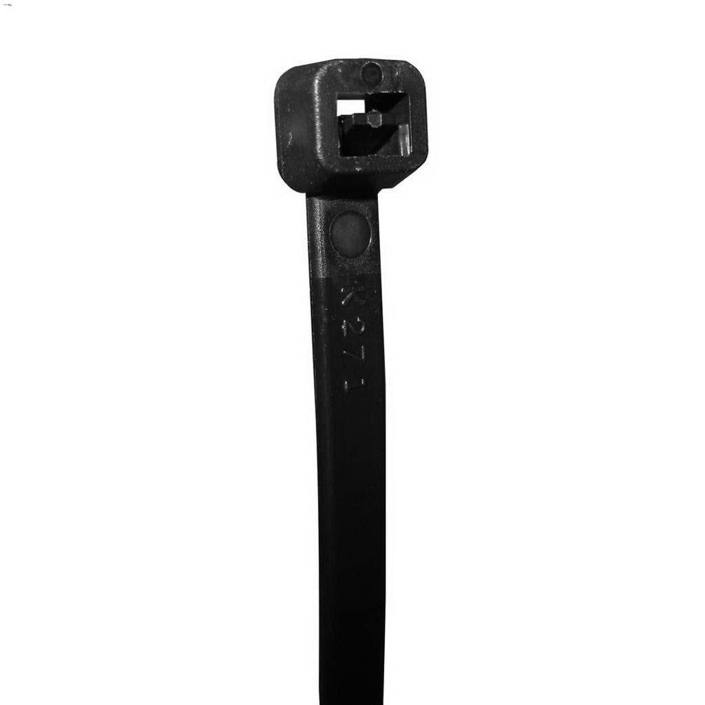 7.9" UV Black Nylon Cable Tie-20/Pack