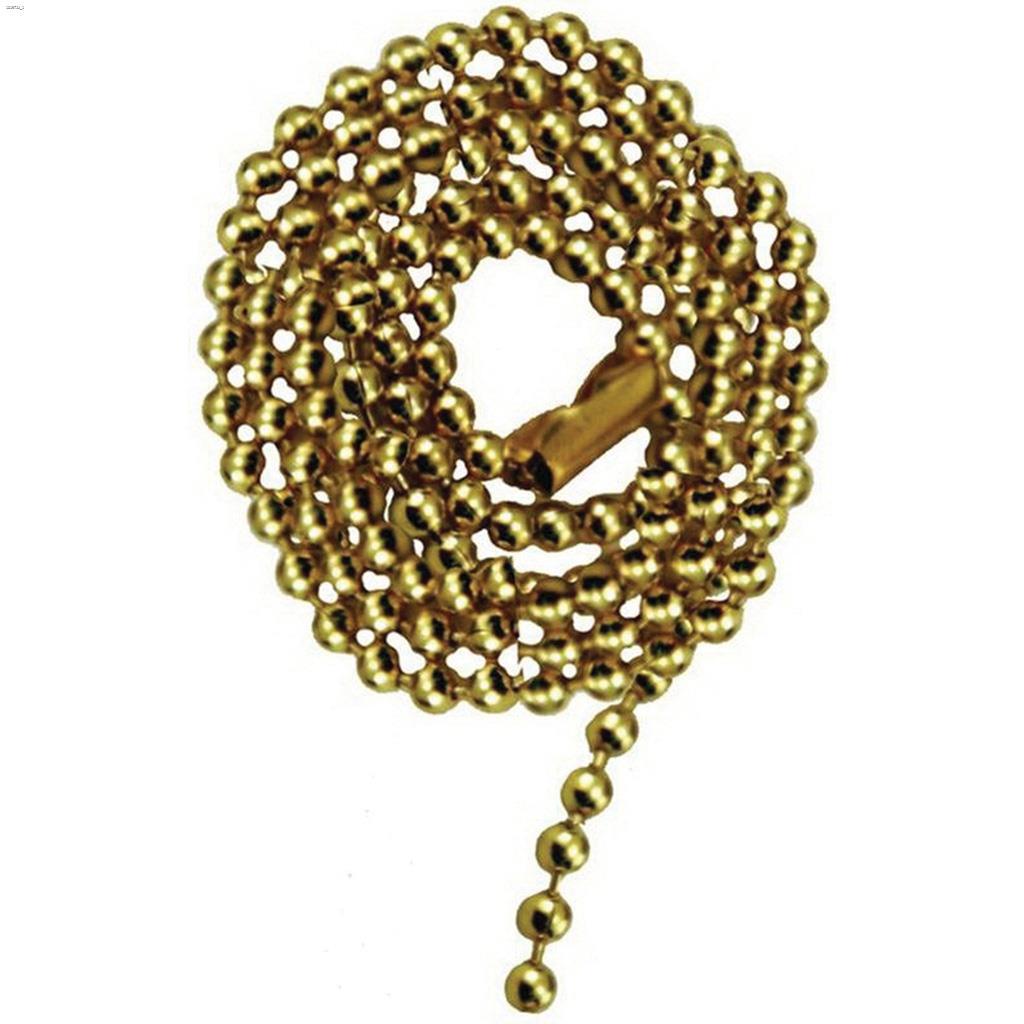 24" Brass Beaded Pull Chain