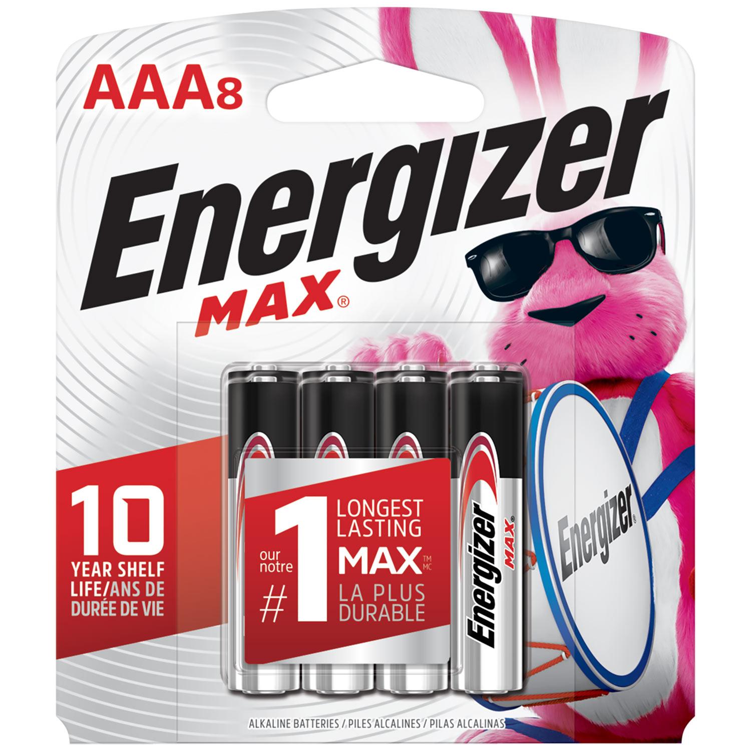 Max AAA Alkaline Battery (8 Pack)