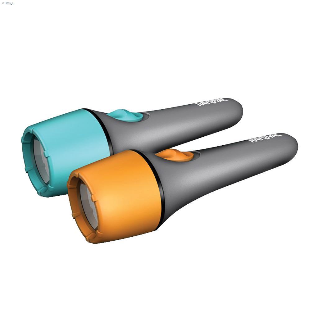 Ens. de 2 lampes de poche à prise mince alcaline (4)AA