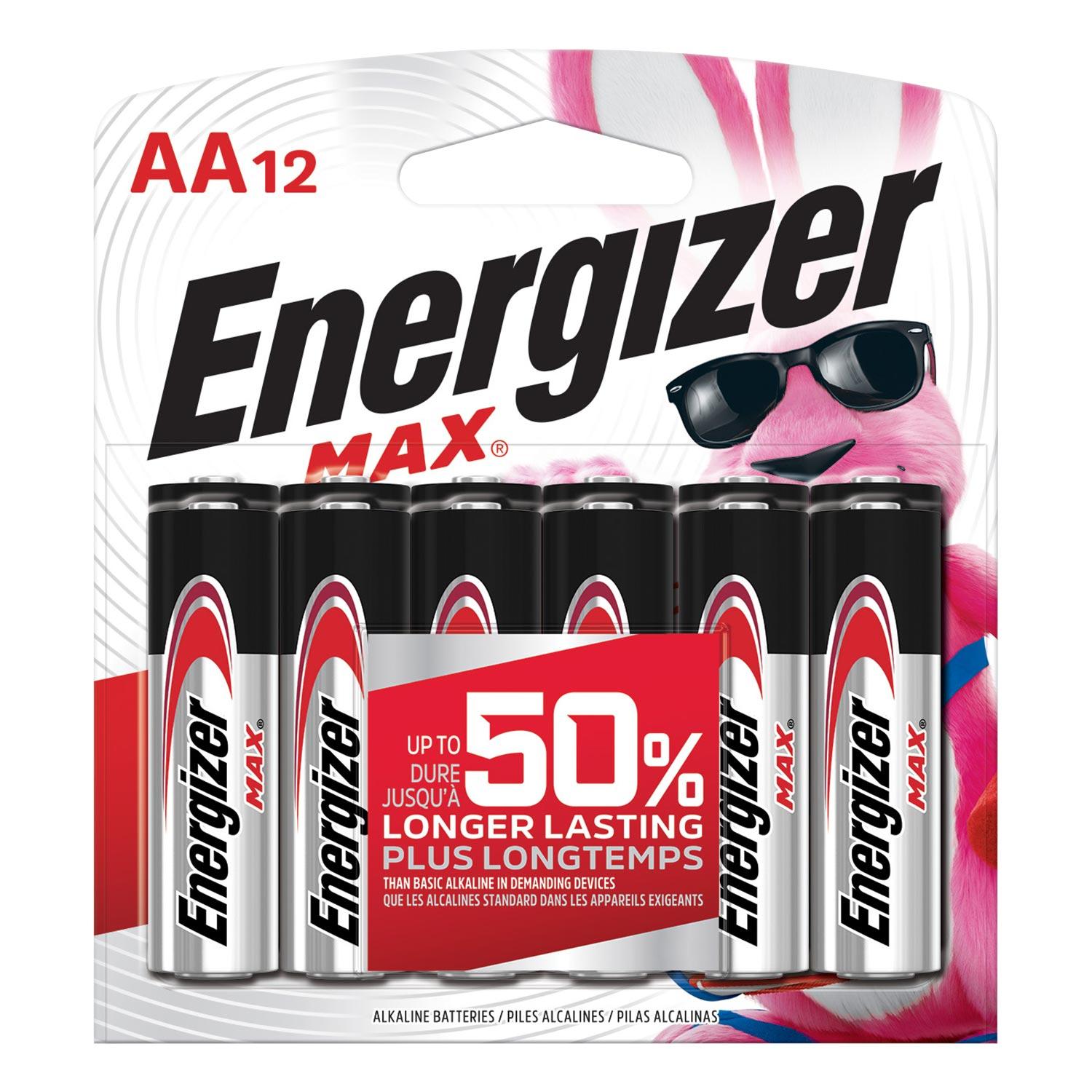 Max AA Alkaline Battery (12 Pack)