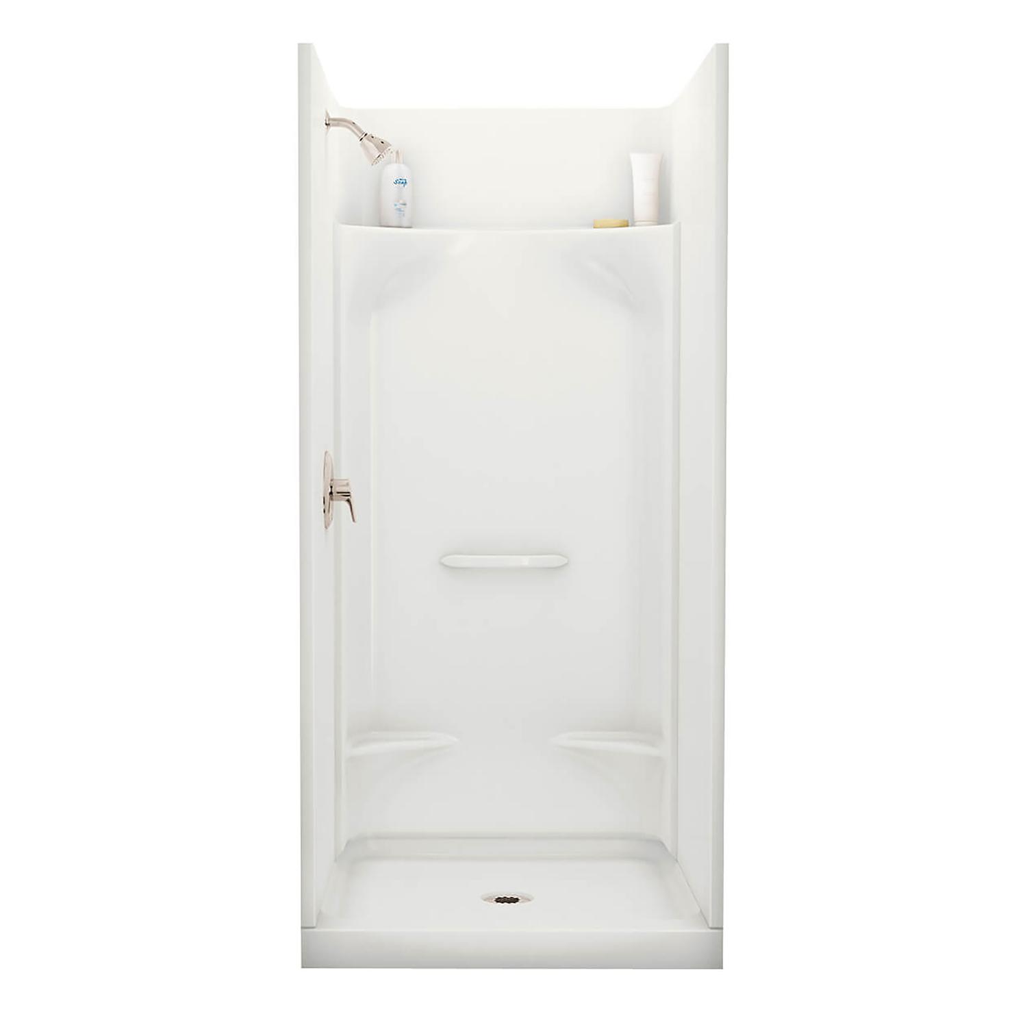 Essence SH-3636 White Fiberglass 4-Piece Alcove Shower
