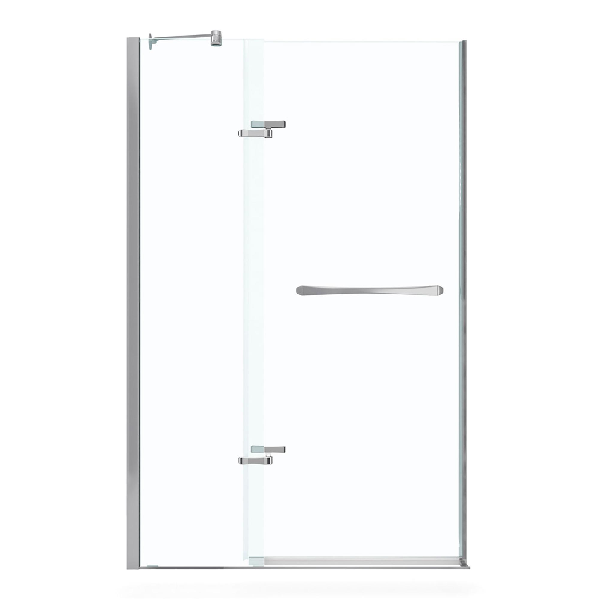 44-47" x 71-1/2" Chrome Clear 2-Panel Pivot Shower Door