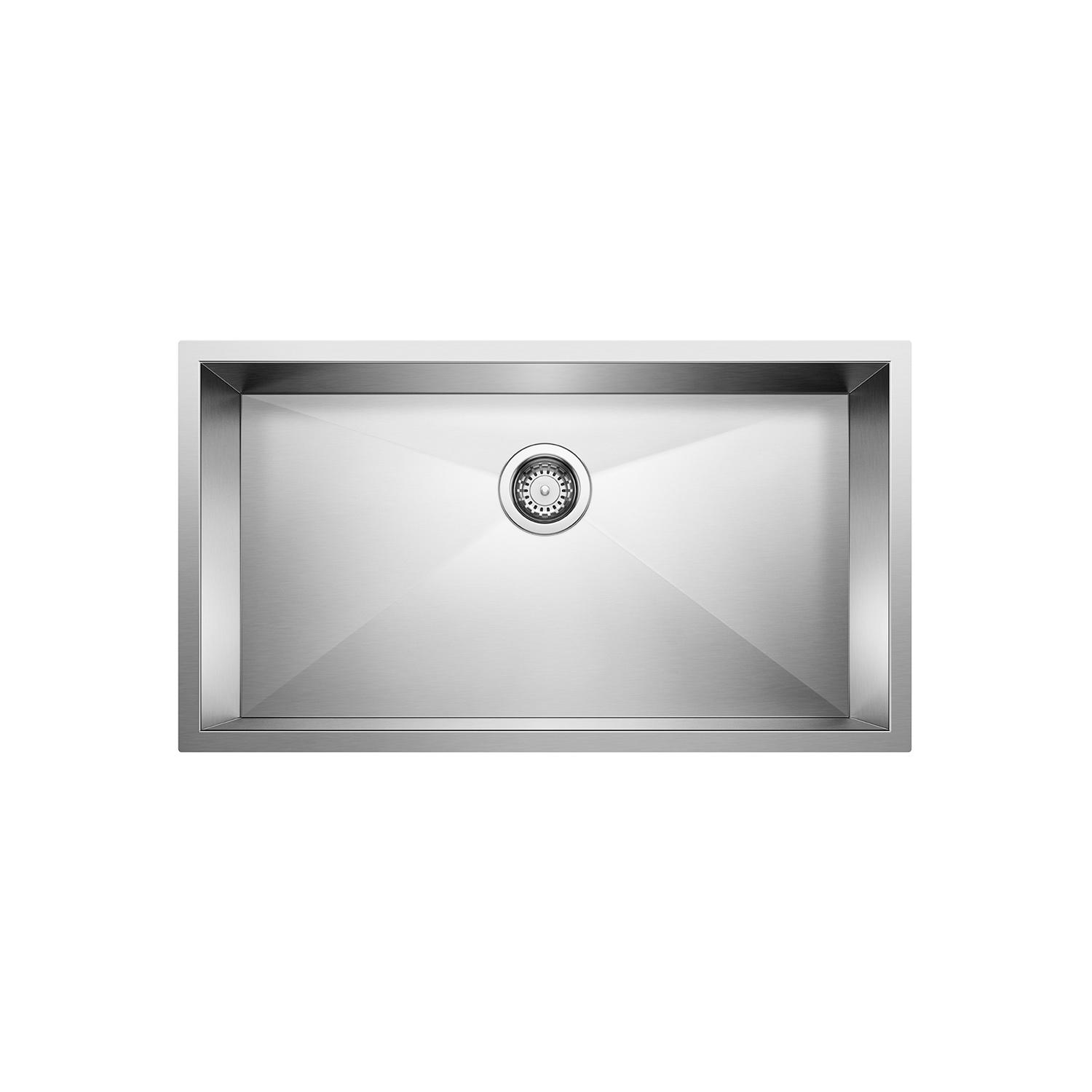 Quatrus U 1 Super Single 32" Satin Brushed Kitchen Sink