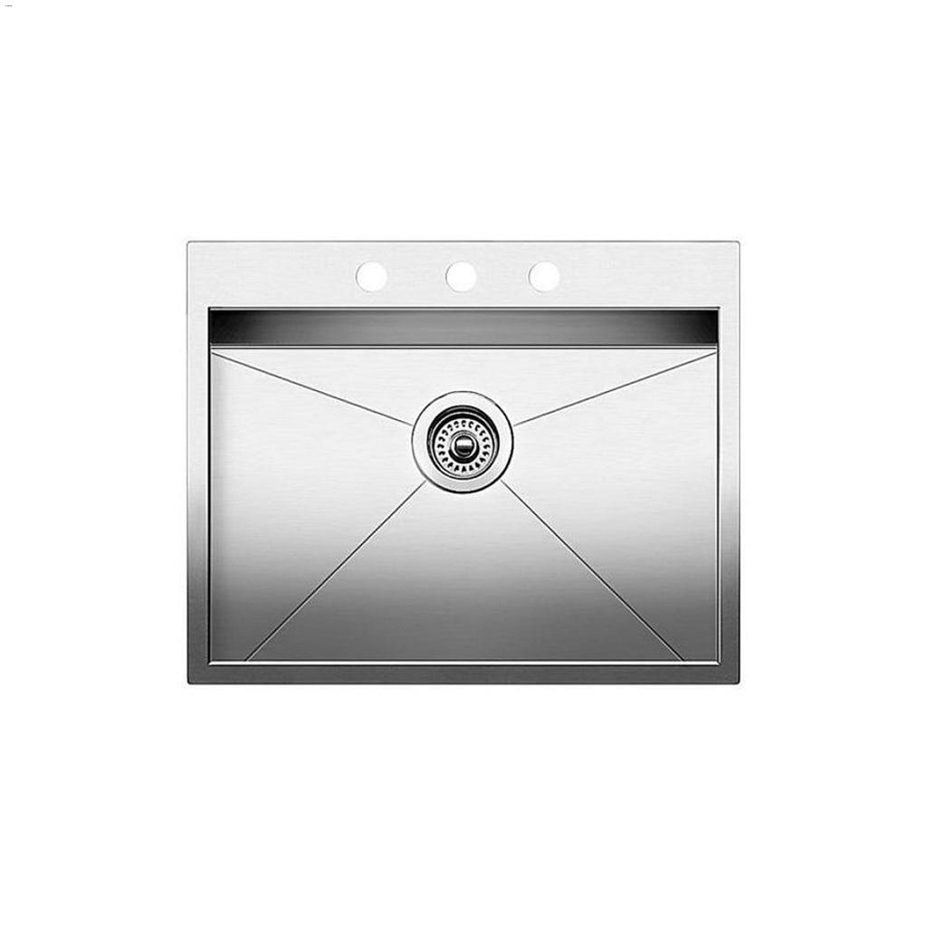 Quatrus Drop In 1.0 25" x 21" Satin Brushed Kitchen Sink