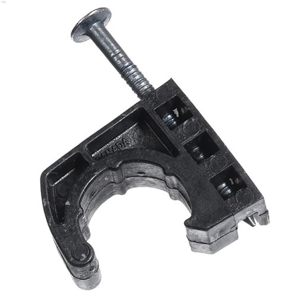 Attache en J noire en CPVC 1/2"