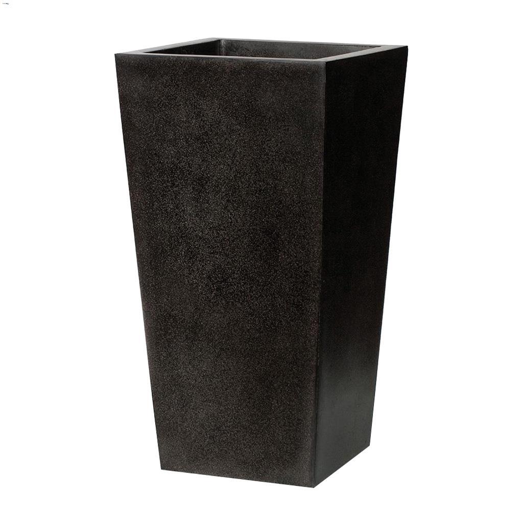 32 cm Black Fiberglass Capi Lux Planter Pot