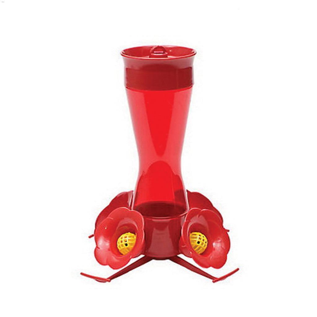 Perky-Pet 8 oz Red Plastic Pinch Waist Feeder