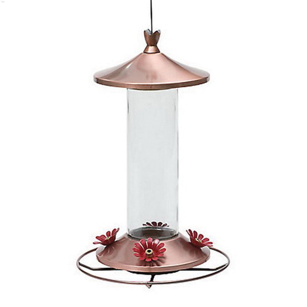 Perky-Pet 12 oz Copper/Glass Elegant Feeder