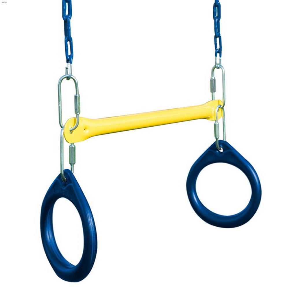 115 lb Blue (Chain) Ring & Trapeze Combo Swing