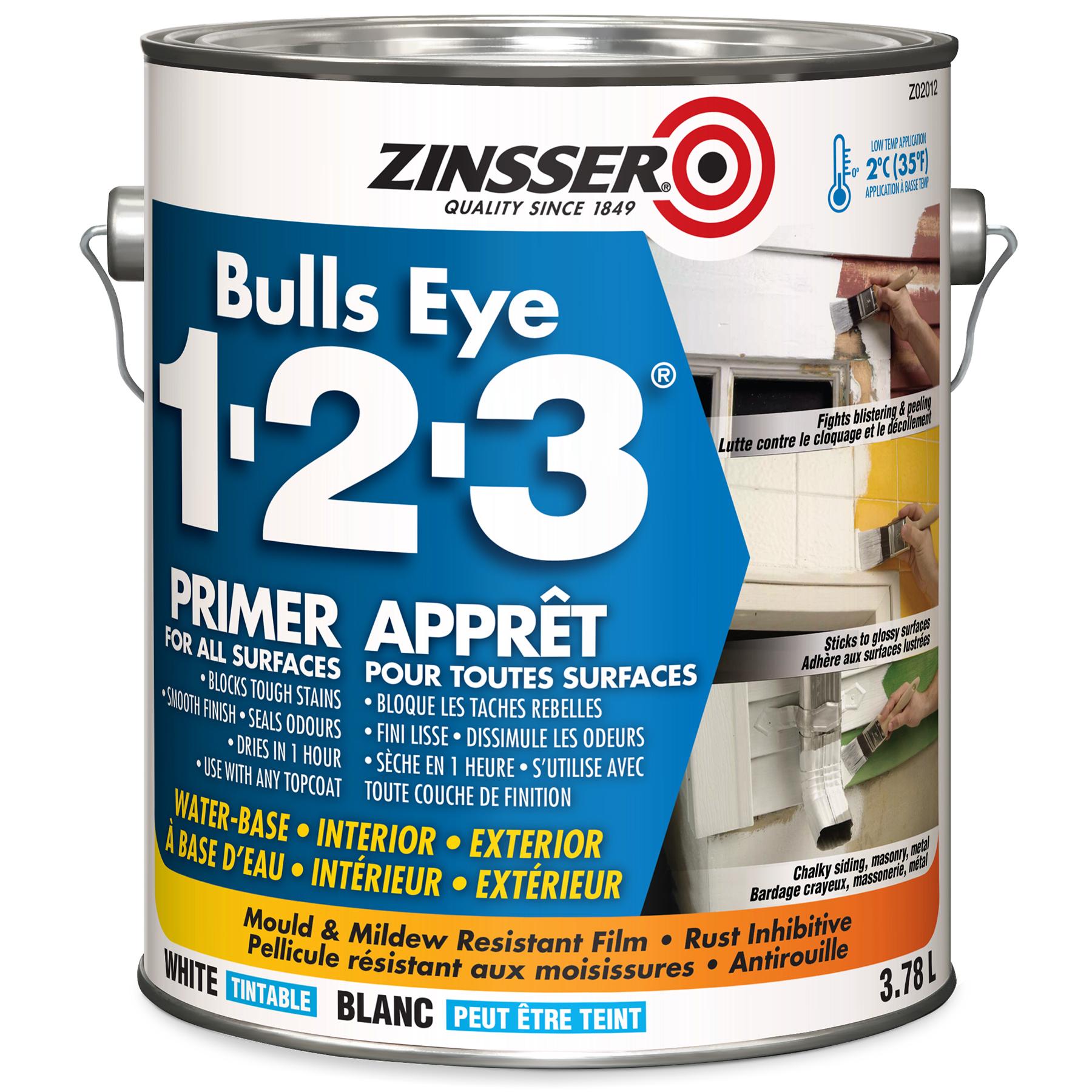 Zinsser Bulls Eye 1-2-3 Water-Based Primer 3.78L