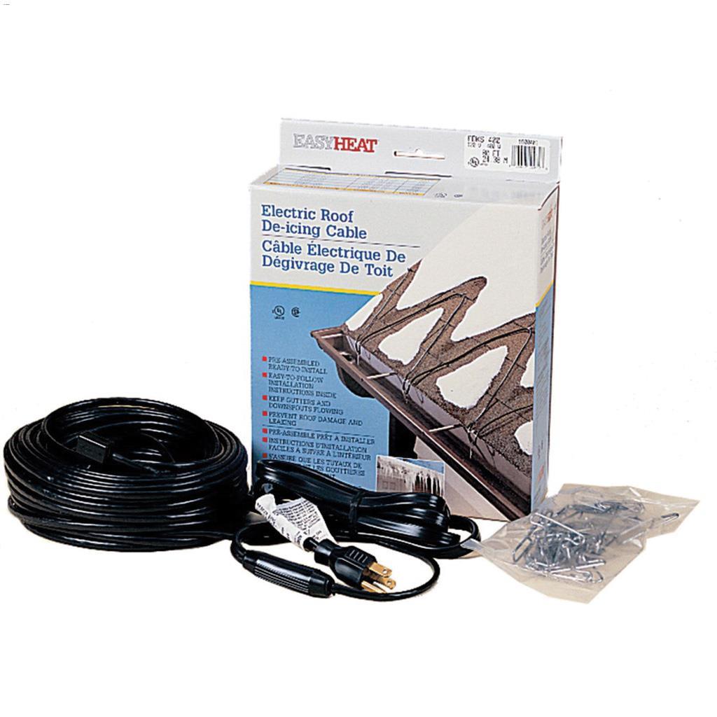 EasyHeat 100' Black Roof & Gutter De-icing Cable
