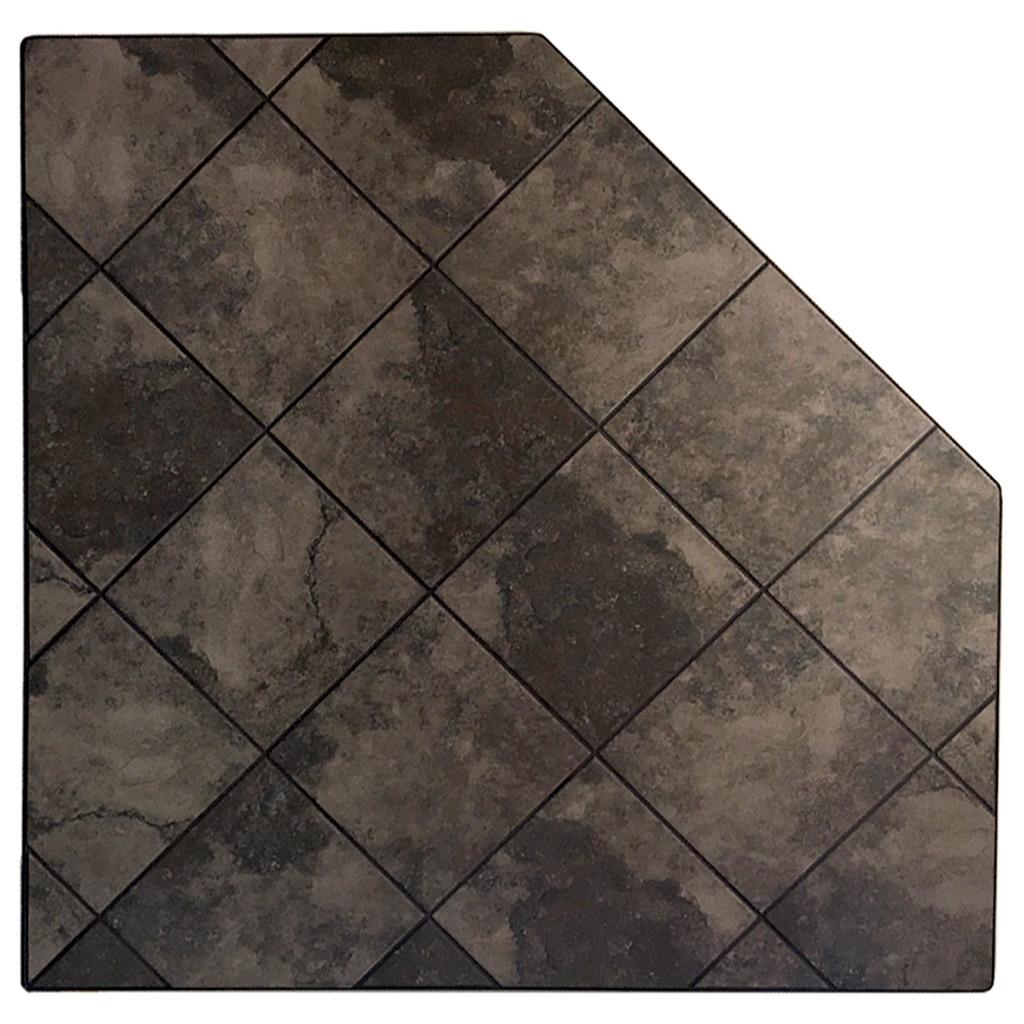 Bloc de foyer de coin au carbone 54"